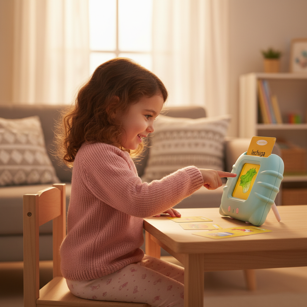 Niña 4-5 años aprendiendo